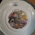 assiette déco couturière