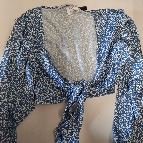 Blouse cache cœur bleu pull bear TM