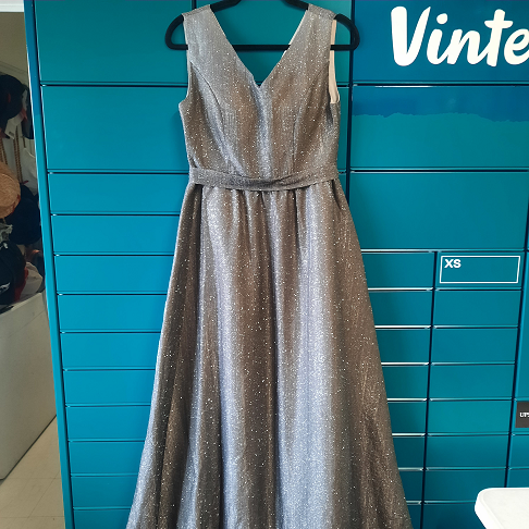 Robe de soirée grise: