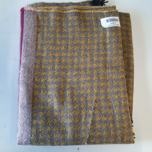 Foulard moutarde violet