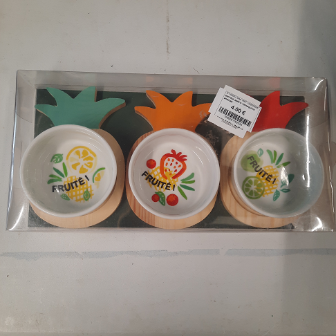 service apéro ramequins ananas