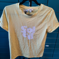 tee shirt femme jaune