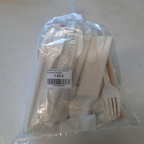 Couverts jetables