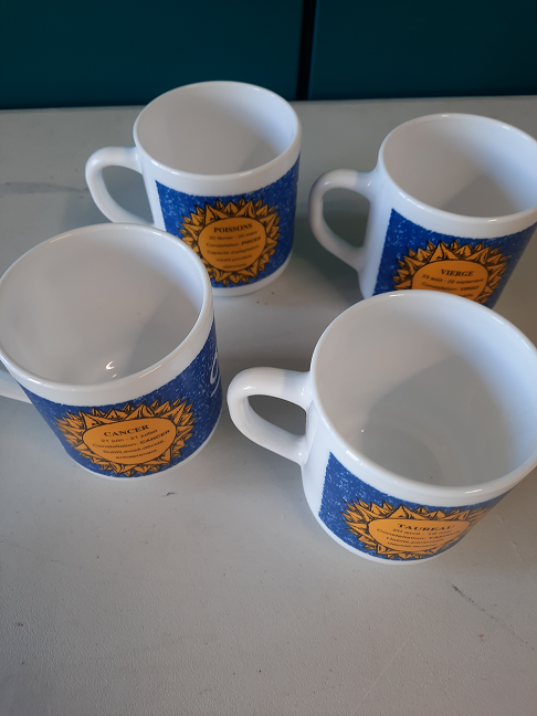 4 mugs signe zodiaque