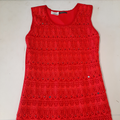 robe droite (broderie rouge)