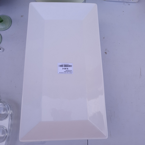 6 assiettes/plats rectangulaire