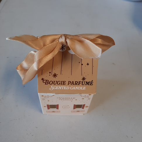 Bougie parfumé vanille dans boîte