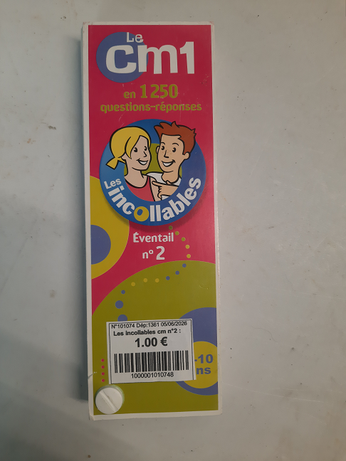 jeu Les incollables cm n°2 :
