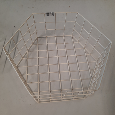 Déco quadrillage blanc exagone