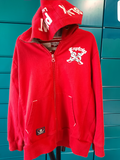 gilet capuche rouge collection U 8 ans