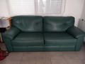 Canapé en cuir : Longueur : 195 Largeur : 56 Hauteur : 91