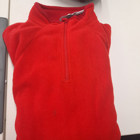 Polaire rouge T. L