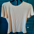tee shirt femme beige