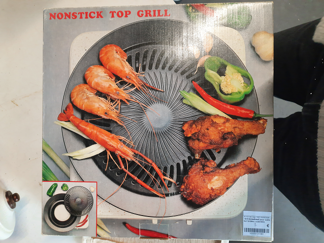Gril Antiadhésif pour cuire sur brûleur cuisinière electroménager