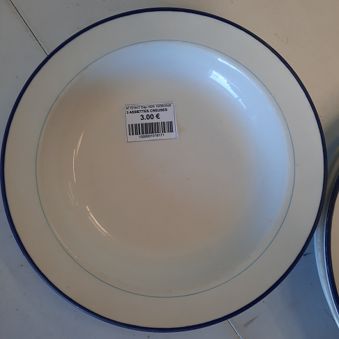 3 ASSIETTES PLATES