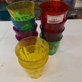Lot de verres couleurs les 10