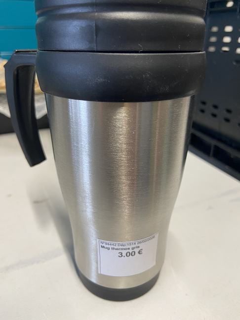 Mug thermos gris