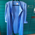 Veste longue légère bleue