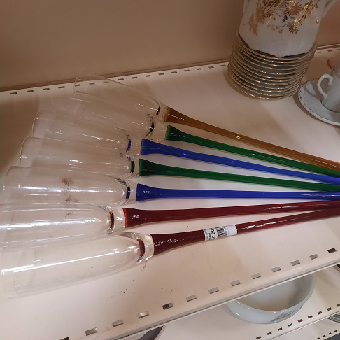 6 verres tulipe champagne