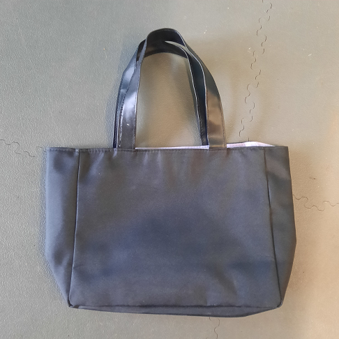 sac toile violet et noir
