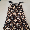 :robe à bretelles beige /marron/noire:
