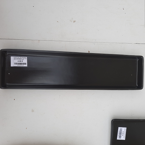 Plat rectangulaire noir 42,5 cm x 10 cm ikea neuf