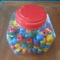 preles en bois multicouleurs jeux