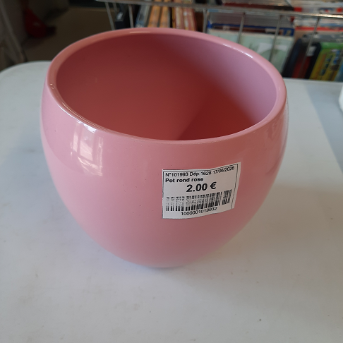 Pot rond rose