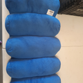 coussin bleu boudin