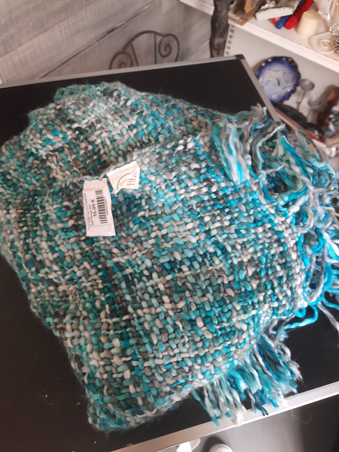 Plaid lainage bleu