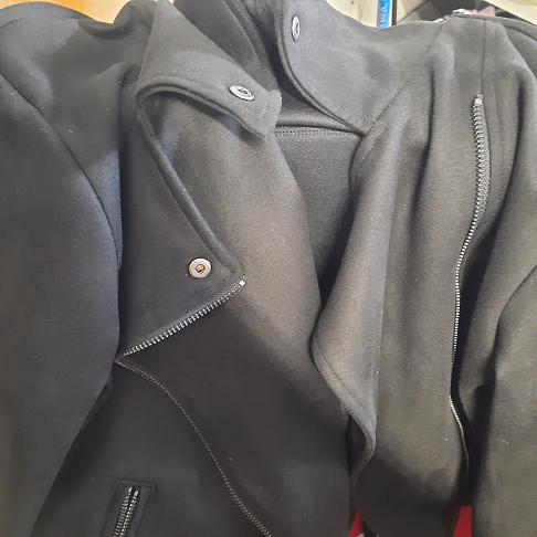 veste pot de pêche noir, tex taille L
