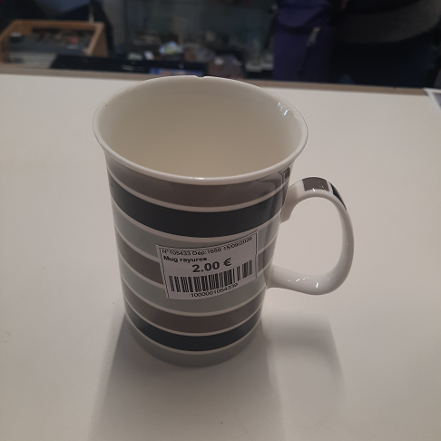 Mug rayures