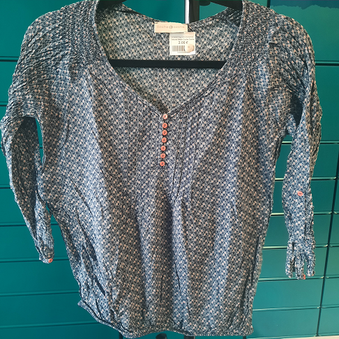 blouse bleue Cache Cache