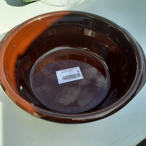 plat creux marron