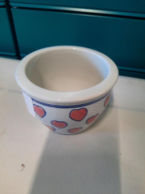 Petit pot cœur rose