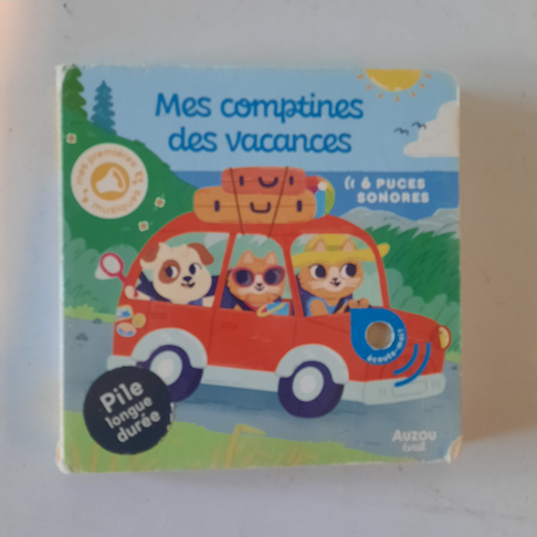 livre mes comptines de vacances