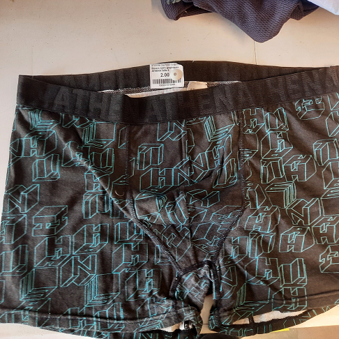 Boxers noirs graphiques ATHENA Taille 6