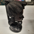 Tête de femme en bois origine Sénégal