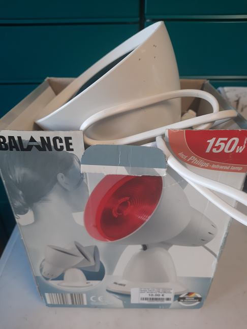 lampe infrarouge balance pour douleurs chauffantes