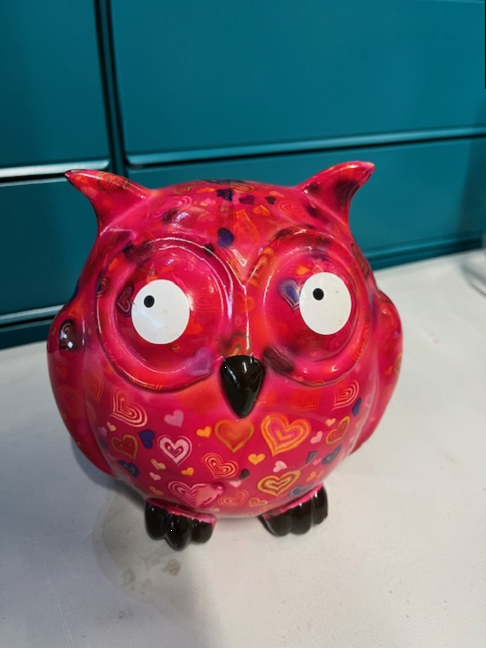 Tirelire hibou déco