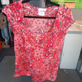 haut rose fleurie Cache-cache taille M
