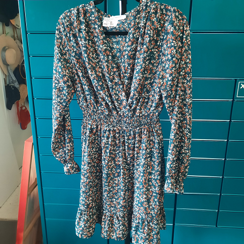 Robe verte manches longues S/M