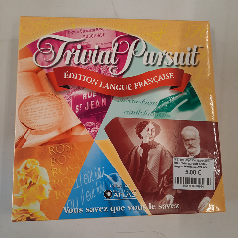 jeu Trivial pursuit edition langue francaise ATLAS