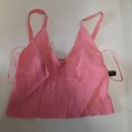 Croc top rose Stradivarius T XS