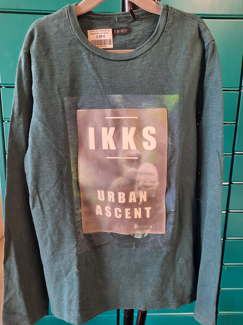 T-shirt IKKS vert 10 ans