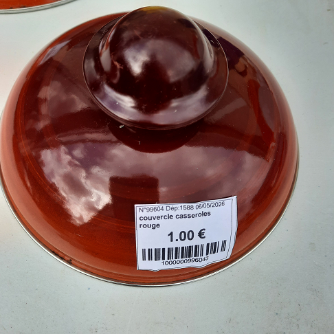 couvercle casseroles rouge