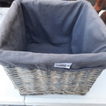 Panier tissu Gris