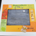Tableau ardoise « olive «