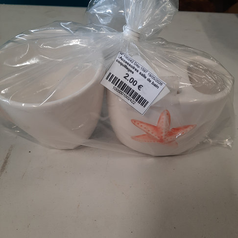 :Accessoires salle de bain coquillages