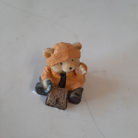 déco ours cire jaune